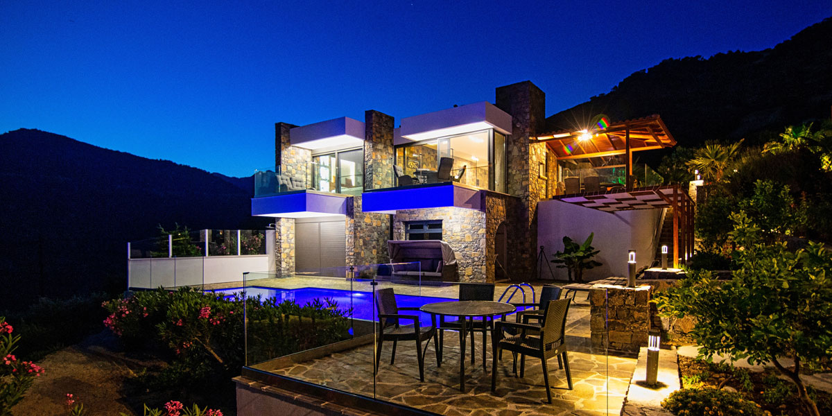 Villa Eileen Nachtansicht